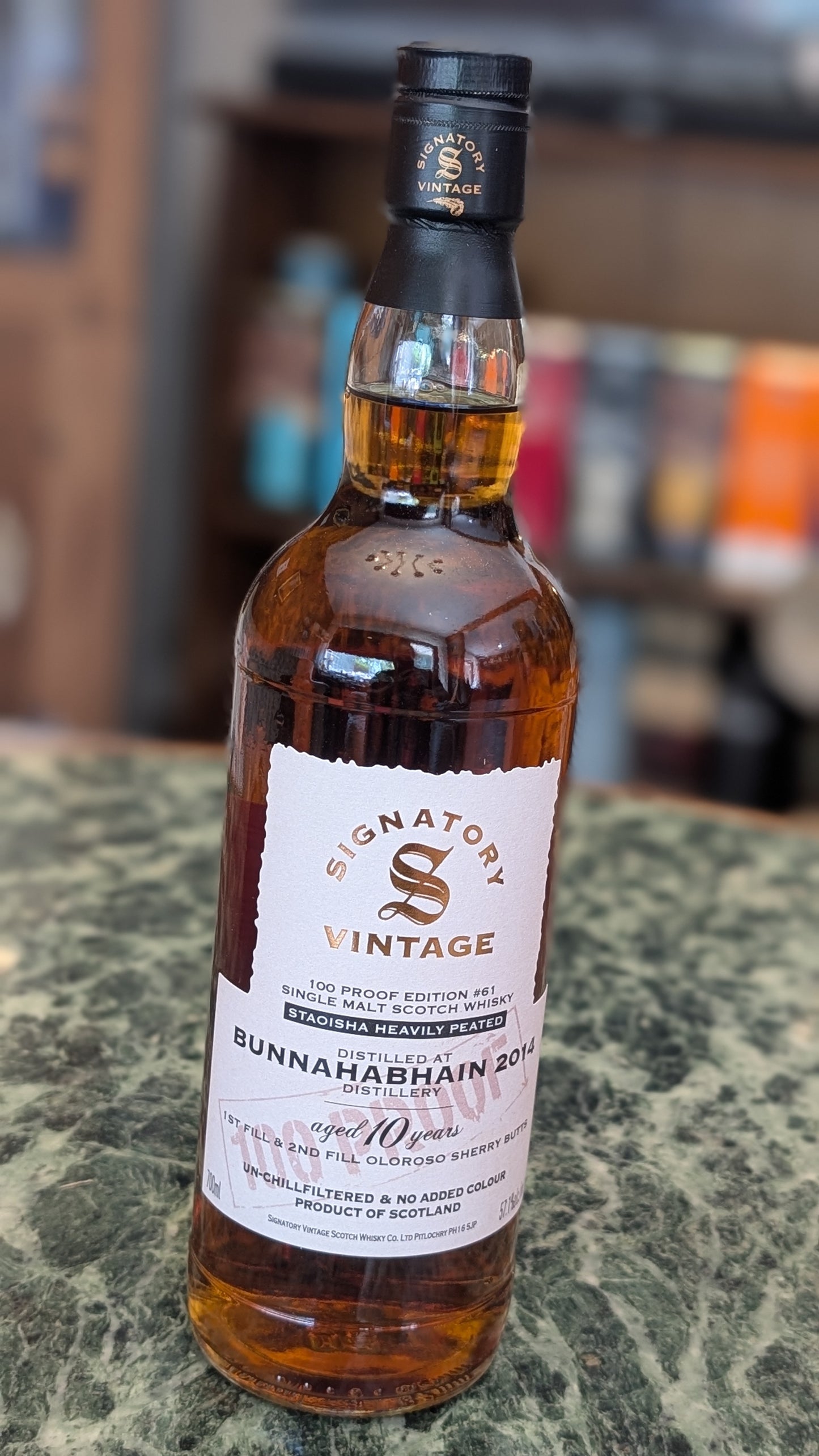 Bunnahabhain Staoisha 2014/2025 - 10 y.o. - Signatory 100 PROOF Edition #61